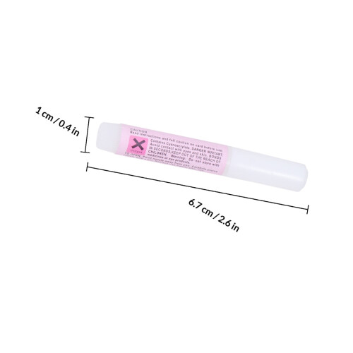 8Pcs Nail Glue Mini Round Bottle For False Nail Art Tips 1