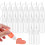 80Pcs Needle Tip Applicator Bottles Pe Glue Dispenser Clear Refillable 1