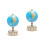 2Pièces Globe Éducatif Terre En Bois DIY Enfant 6