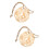 2Pièces Suspendue Beige En Bambou Pour Cochons 9