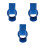 3Pcs Easy-Clean Plastic Grain Storage Cylinder Blue for Grain Handling 4
