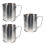 3Pcs Silver Melt Cups with Handle for Candle Wax and DIY Lipstick 4