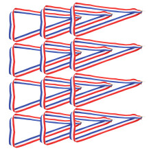 24Pcs Multi-Color Medal Ribbons with Alloy Clips for Sports Awards