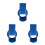 3Pcs Easy-Clean Plastic Grain Storage Cylinder Blue for Grain Handling 7
