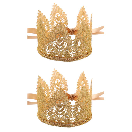 2Pièces -Tête Couronne Enfant En Réglable 2