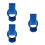 3Pcs Easy-Clean Plastic Grain Storage Cylinder Blue for Grain Handling 9