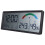 2Pcs Black ABS Digital Clock with Large LCD Screen and Alarm 3