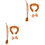 2Sets Durable Lion Costume Set Animal Headbands Bow Tie Tail Props 5