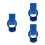 3Pcs Easy-Clean Plastic Grain Storage Cylinder Blue for Grain Handling 6