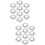 20Pièces Couvre-Tête Sprinkleur Rond Inox Argent 7