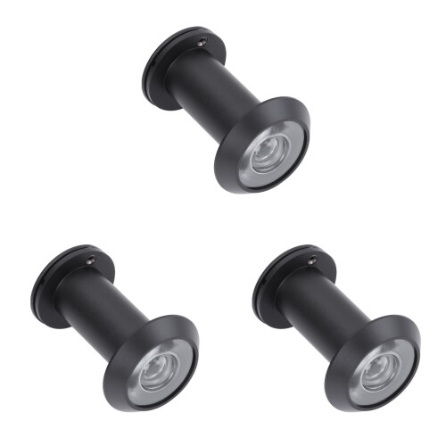 3Pièces Porte Réglable Œil De Chat Noir Anti-Vol 200 1