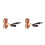 4Pièces Support Instrument Mural Bois Pour Violon Viola 4