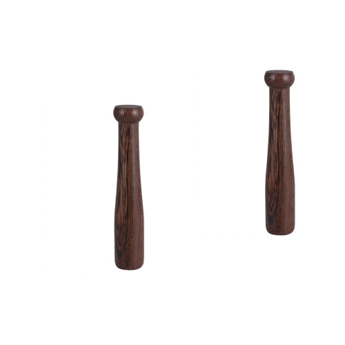 2Pièces Pilon Bois Naturel Pour Cuisine Épices Compléments 2