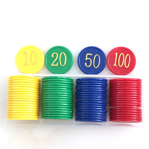 160 Pcs Lodges Kindergarten Classroom Disk Chips Fragments 2