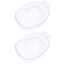 4Pcs Nail Soaking Bowls Transparent Manicure Tool for Polish Removal