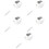 5Pcs High-Temperature Resistant Scoop Colander Strainer Spoon Set 7
