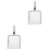 2Pièces Pelle Litière Chat Métal Acier Argenté Durable 5