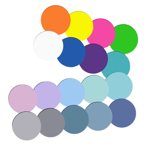 Notes Autoadhésives Rondes En Pet Couleurs Variées Bureau