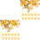 200Pièces Boucles D'oreilles Clip Dorées Piercing Pour 4