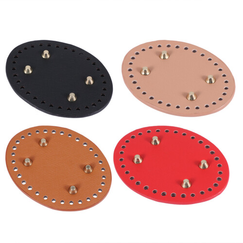 1Pc Black PU Leather Bag Bottom Base Durable DIY Bag Shaper Pad