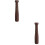 2Pièces Pilon Bois Naturel Pour Cuisine Épices Compléments 5