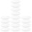 16Pcs White Plastic Snack Trays Fruit Baskets Storage Plates 4