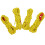 8Pcs Yellow Reflective Tent Guy Lines Nylon Rope with Adjustable Hooks 1