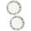 2Pièces De Sol Rond , Pour 5