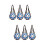 6Pièces À Ballon En Filet Noir Lavable Réutilisable 7