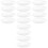16Pcs White Plastic Snack Trays Fruit Baskets Storage Plates 5