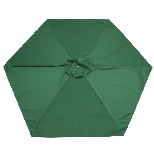 2Pcs Green Polyester Umbrella Canopy Replacement for Patio Outdoor Use