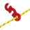 8Pcs Yellow Reflective Tent Guy Lines Nylon Rope with Adjustable Hooks 5