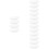 16Pcs White Plastic Snack Trays Fruit Baskets Storage Plates 8
