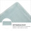 2Pcs Elegant Sky-Blue Ceramic Food Serving Plates Rectangular Design 9