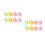 16Pcs Assorted Color Dual Sided Makeup Puff for Foundation and Blush 9