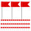 100Pcs Red Map Marking Push Pins Flags for Office and School 1