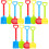 12Pcs Plastic Kids Sand Digging Assorted Colors Beach Play Set 5
