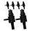 18Pcs Elegant Black Nutcracker Napkin Buckles Durable Alloy Decor 1