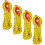 8Pcs Yellow Reflective Tent Guy Lines Nylon Rope with Adjustable Hooks 9