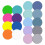 Notes Autoadhésives Rondes En Pet Couleurs Variées Bureau 6