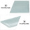 2Pcs Elegant Sky-Blue Ceramic Food Serving Plates Rectangular Design 8