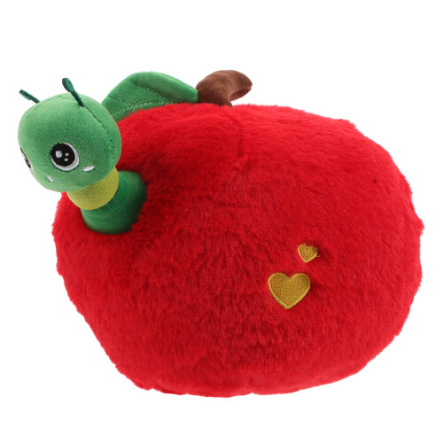 4Pcs Red Plush Cushions Soft Fruit Pillows Decorative Sofa Chair