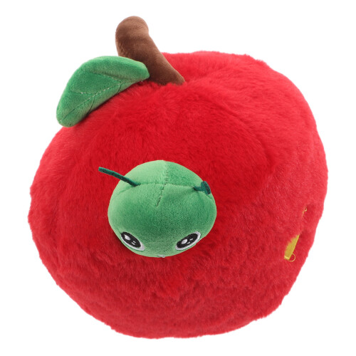 4Pcs Red Plush Cushions Soft Fruit Pillows Decorative Sofa Chair 1