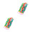 2Pcs Colorful Long Back-Pulling Bath Towel Thickened Durable Material 7