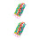 2Pcs Colorful Long Back-Pulling Bath Towel Thickened Durable Material 8