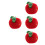 4Pcs Red Plush Cushions Soft Fruit Pillows Decorative Sofa Chair 9