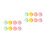 16Pcs Assorted Color Dual Sided Makeup Puff for Foundation and Blush 6