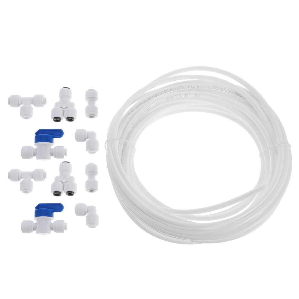 44Pcs Pom Pe Hose Connectors For Plumbing And Irrigation Systems White 3631600101490