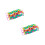 2Pcs Colorful Long Back-Pulling Bath Towel Thickened Durable Material 6