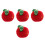 4Pcs Red Plush Cushions Soft Fruit Pillows Decorative Sofa Chair 5